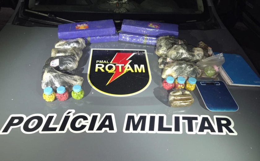 Rotam apreende mais de 7 kg de drogas em Cruz das Almas