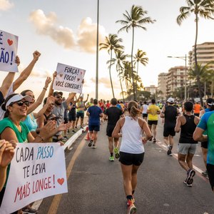 Torcida também faz parte da corrida: apoio do público pode impulsionar o desempenho dos atletas na Maratona Internacional de Maceió