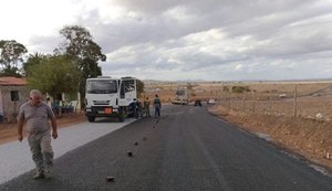 Rodovia que liga Olho d'Água Grande à BR-101 está 70% concluída