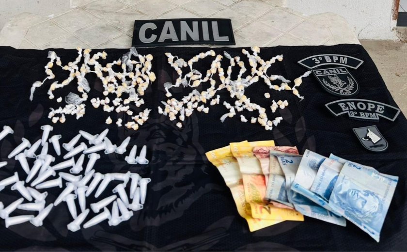 PM apreende mais de 650 porções de drogas prontas para comercialização