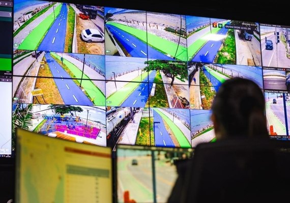 Videomonitoramento reforçam segurança na nova orla de Maceió