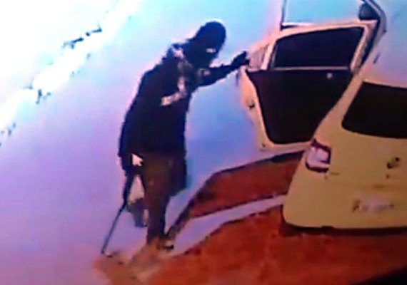 Imagens de assaltantes da agência bancária em Traipu são divulgadas pela polícia