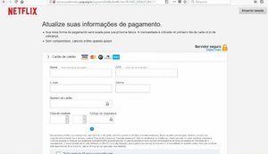 Golpe com site falso da Netflix tenta roubar dados de cartão de crédito de brasileiros