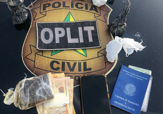 Polícia Civil cumpre mandado de prisão contra suspeito de homicídio e tráfico de drogas em Riacho Doce
