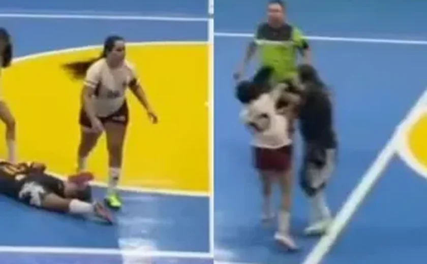Jogadora é suspensa por cinco anos após agredir adversária durante partida de futsal