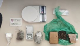 Ação da Polícia Civil prende traficante e apreende drogas em Joaquim Gomes