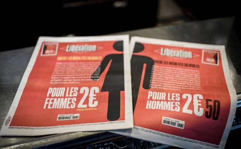 Para denunciar diferença salarial, jornal francês é vendido mais caro a homens