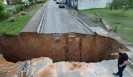 Após cratera ameaçar casas em Satuba, Prefeitura de Rio Largo terá que fazer desvio em galeria de águas