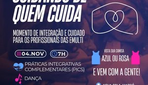 Saúde de Maceió abre inscrições para a 4ª edição do “Cuidando de Quem Cuida”