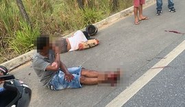 Acidente deixa motociclista com parte da perna amputada na BR-104