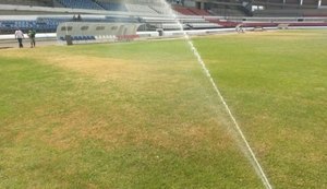 Após ano movimentado, gramado do Estádio Rei Pelé passa por reparos para 2018