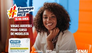 Prefeitura de Maceió abre inscrições para curso de modelista em parceria com o Senai