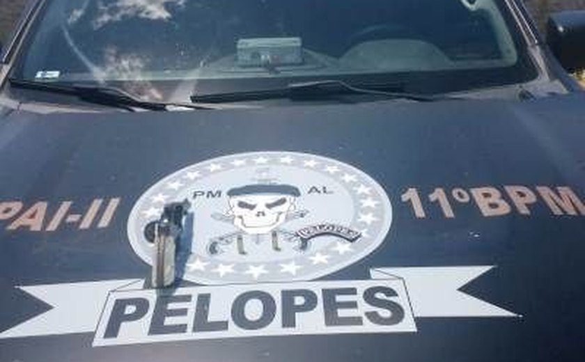 Pelopes do 11º BPM prende mulher portando arma de fogo em Penedo