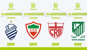 CSA x CSE e CRB x Inter Arábia farão semifinais do Campeonato Alagoano Sub-20