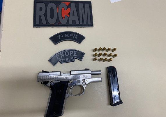 Prisões por tráfico e porte ilegal de arma de fogo são registradas pela PM no interior