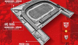 CRB inicia nesta quinta-feira (23) vendas de ingressos para jogo com o Atlético-GO