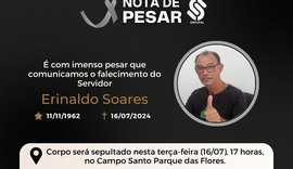 Sintufal comunica o falecimento do servidor Erinaldo Soares