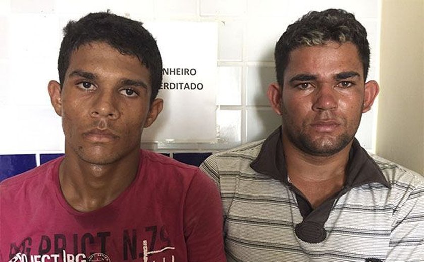 Porto Real do Colégio: Polícia Civil detém dupla suspeita de assaltos
