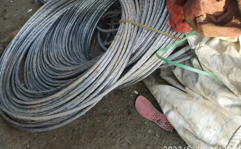 Polícia Civil recupera grande quantidade de fios de alumínio puro roubados de construtoras