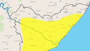 Inmet emite alerta de acumulado de chuva para 73 municípios alagoanos