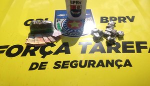 Jovem de 19 anos é detida com mais de um quilo de maconha e R$ 200 em espécie