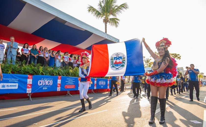Desfile Cívico Estudantil celebra 208 anos de Alagoas nesta terça