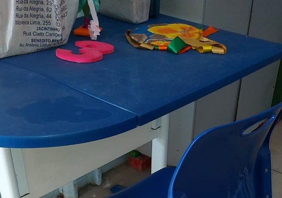 Defensoria encontra escola fechada há mais de um mês devido a furtos de fios elétricos
