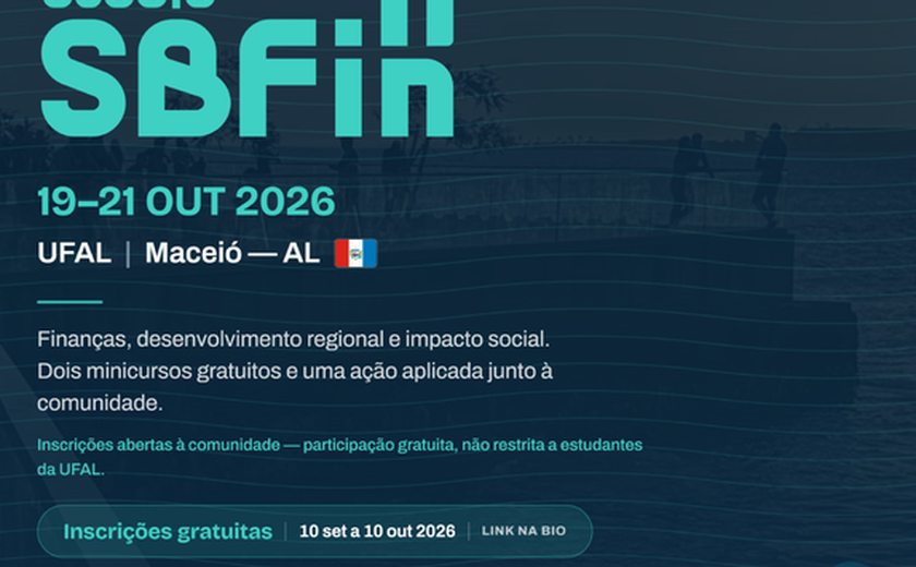 Ufal vai sediar evento nacional sobre finanças, desenvolvimento regional e impacto social