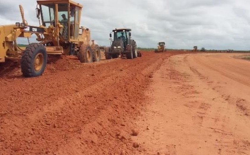 Rodovia que liga Aeroporto Zumbi dos Palmares à região Norte tem obras retomadas