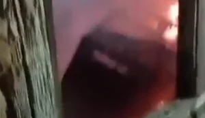 Mãe coloca fogo em residência e se tranca com  filho de 2 anos; ambos foram resgatados com vida