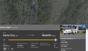 Site mostra que avião deu duas voltas e reduziu velocidade antes da queda
