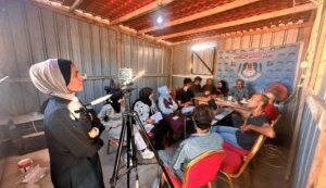 Israel bombardeia tenda de onde jornalistas palestinos conversaram com a FENAJ e colegas brasileiros