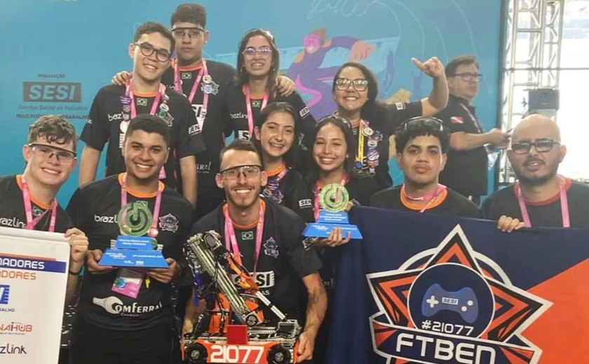 Sesi Alagoas conquista quatro prêmios no Festival de Robótica Off Season