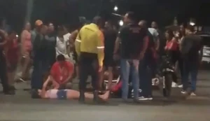 Casal fica ferido após colisão entre moto e veículo de passeio em Arapiraca