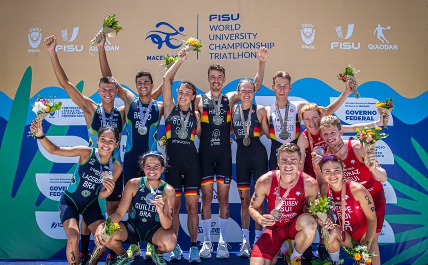 Brasil é prata no team relay do Mundial Universitário de Triathlon