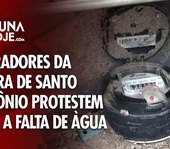 Moradores da Barra de Santo Antônio protestem contra falta de água