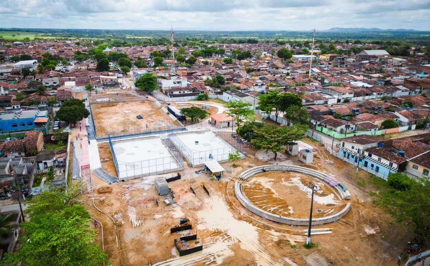 Obras do Parque Esportivo do Benedito Bentes chegam a quase 50%