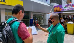 Fiscalização da Prefeitura combate poluição sonora no Centro de Maceió