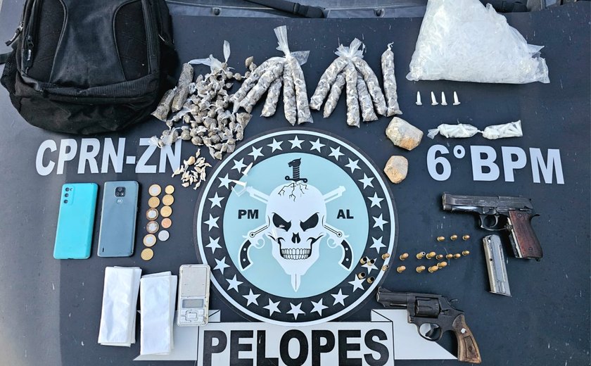 Polícia Militar apreende armas e drogas na região Norte de Alagoas