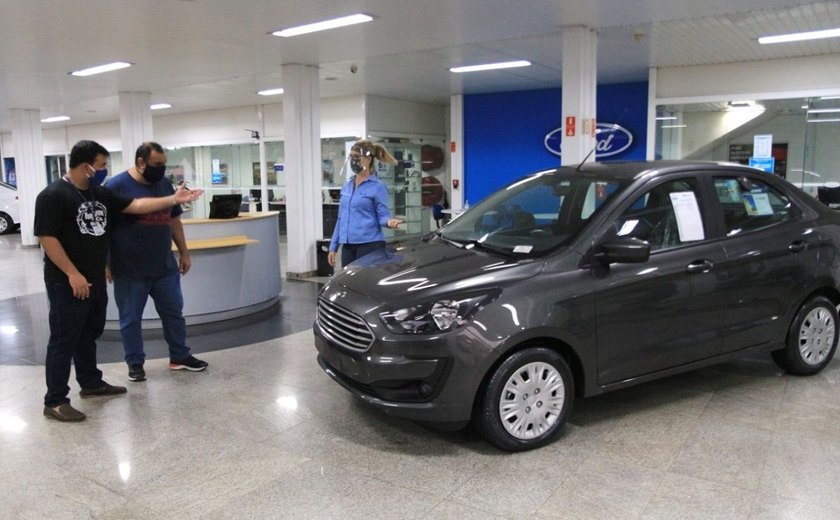 Números de vendas de veículos caem mais de 70% em Alagoas