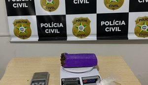 Polícia prende jovem por tráfico de drogas em Rio Largo