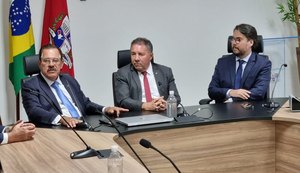 MP/AL recebe visita do ministro Humberto Martins e de conselheiro do CNMP