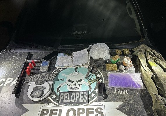PM apreende drogas e armas em Maceió e cidades do interior