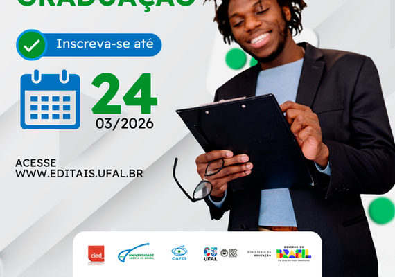 Ufal abre seleção para professores da UAB com inscrições até 24 de março