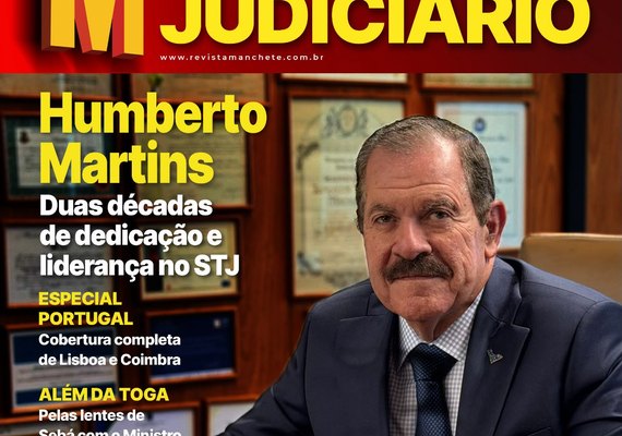 Ministro Humberto Martins estampa capa da primeira edição da Revista Manchete dedicada ao Judiciário