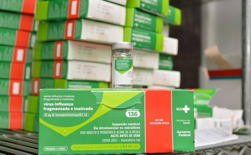 Saúde já distribuiu mais de 365 mil doses para a Campanha de Imunização contra Influenza