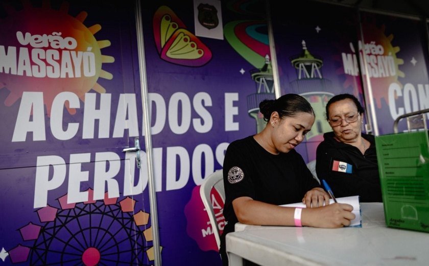Verão Massayó conta com estande de achados e perdidos