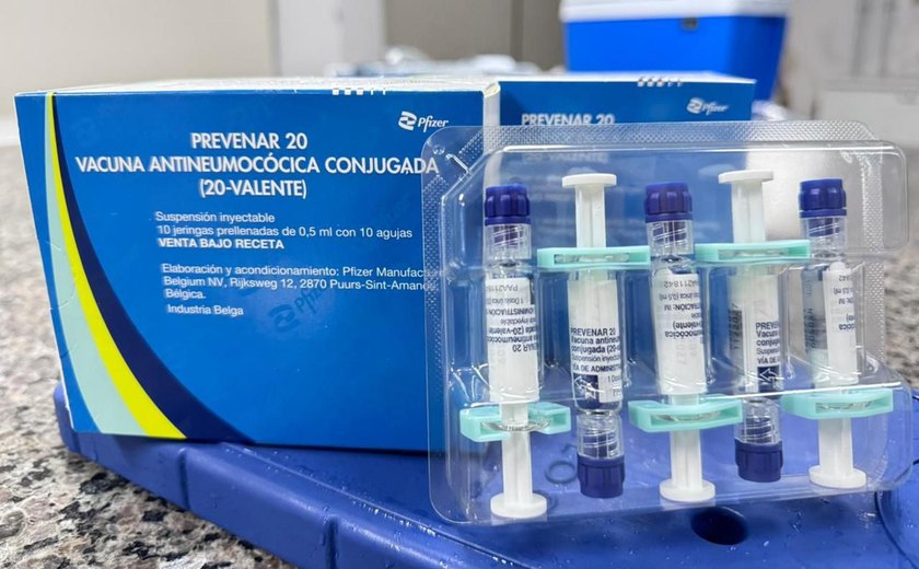 Vacina Pneumo 20 contra pneumonia e meningite já está disponível em Alagoas