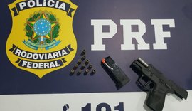 PRF prende homem por porte ilegal de arma de fogo na BR-423