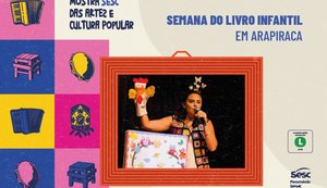 Sesc divulga programação de Semana do Livro Infantil em Arapiraca